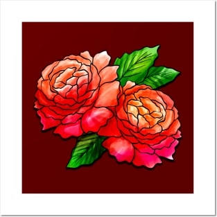 Beautiful Red Roses Posters and Art